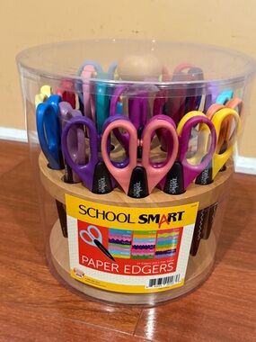 School Smart Paper Edgers - Assorted Bright Scissors Set